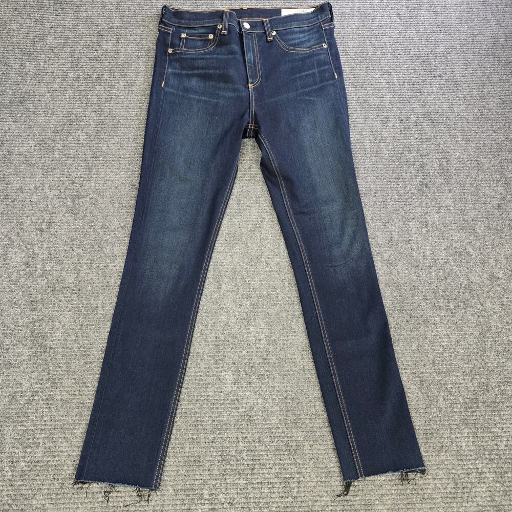 Rag & Bone Womens Jeans 30 Bedford 10 Inch Skinny Raw Hem